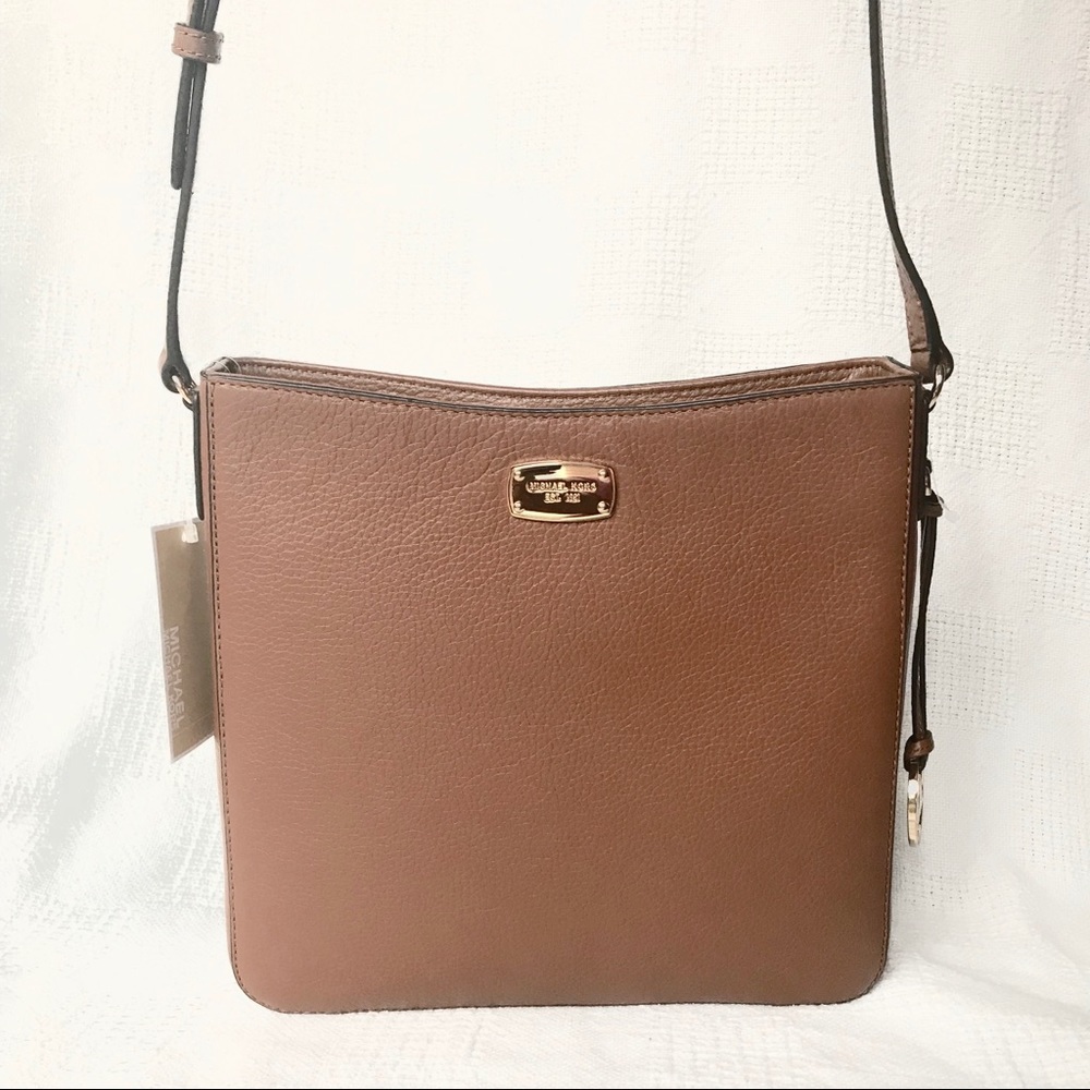 LAST 1 ⭐️ New MK pebble leather messenger brown - Picture 2 of 7